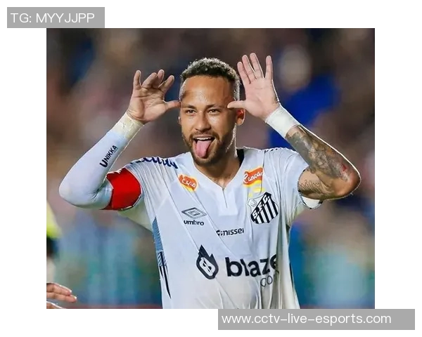 内马尔带伤拼搏助攻舒米特头球破门桑托斯领先三球